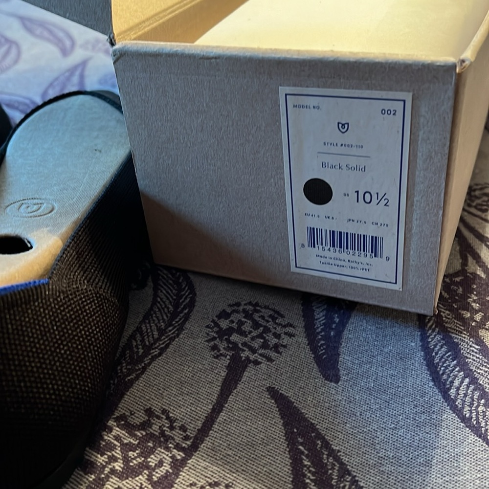 Rothy’s 10.5 Black Solid The Point and extra set of insoles. - Picture 7 of 11